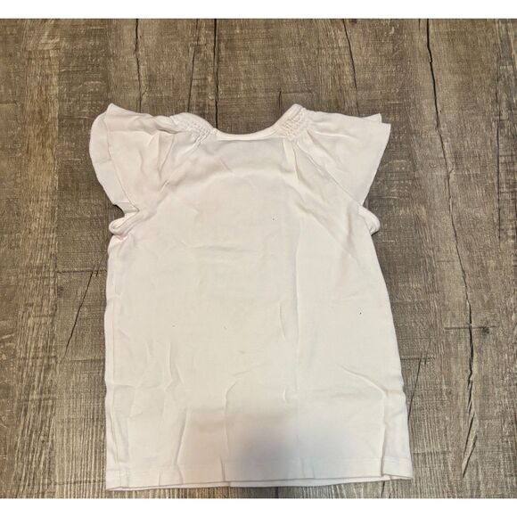 Gymboree Girls Size 6 Ice Cream Cone Applique Shirt White Short Sleeve Top - Picture 3 of 3